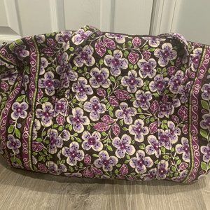 Vera Bradley Medium Duffle Bag- Retired Design-Plum Petals